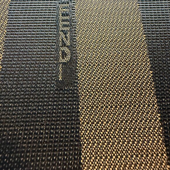 Fendi Pequin Striped Vintage Shoulder Bag Brown & Black | Made in Italy - Picture 9 of 16